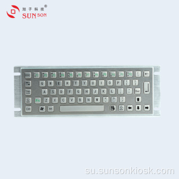 IP65 Metal Keyboard kalayan Track Ball